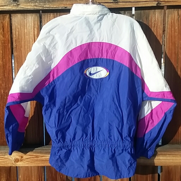 🔥 Nike vintage windbreaker jacket medium purple - Picture 2 of 8